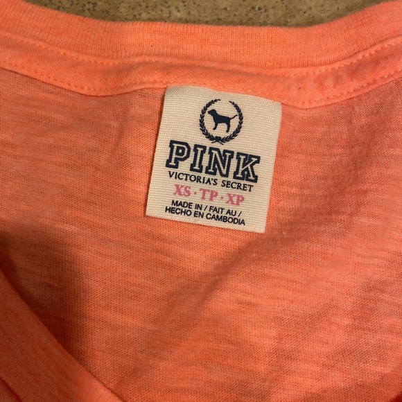 Womens Victoria Secret PINK T-shirt size XS - Picture 4 of 5